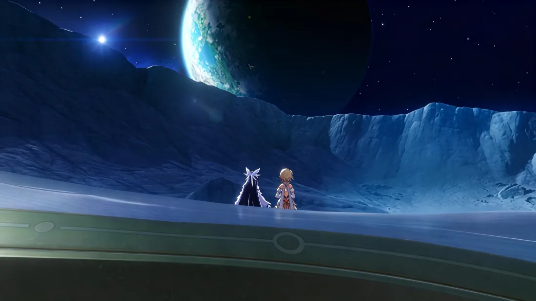 5k原神壁纸｜太空星球背景图片 - 少女角色「哲风壁纸」