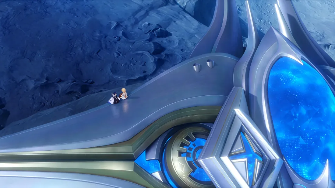 5k少女哥伦比亚壁纸｜科幻背景图片 - 蓝色科技场景「哲风壁纸」