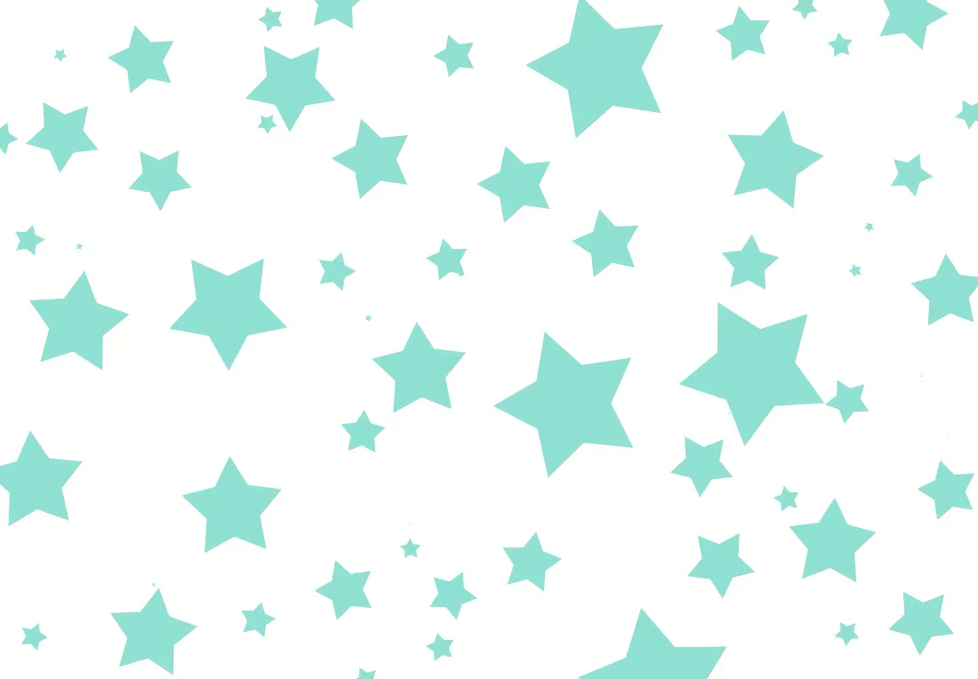 5k星星壁纸｜简约背景图片 - 青色星星图案「哲风壁纸」