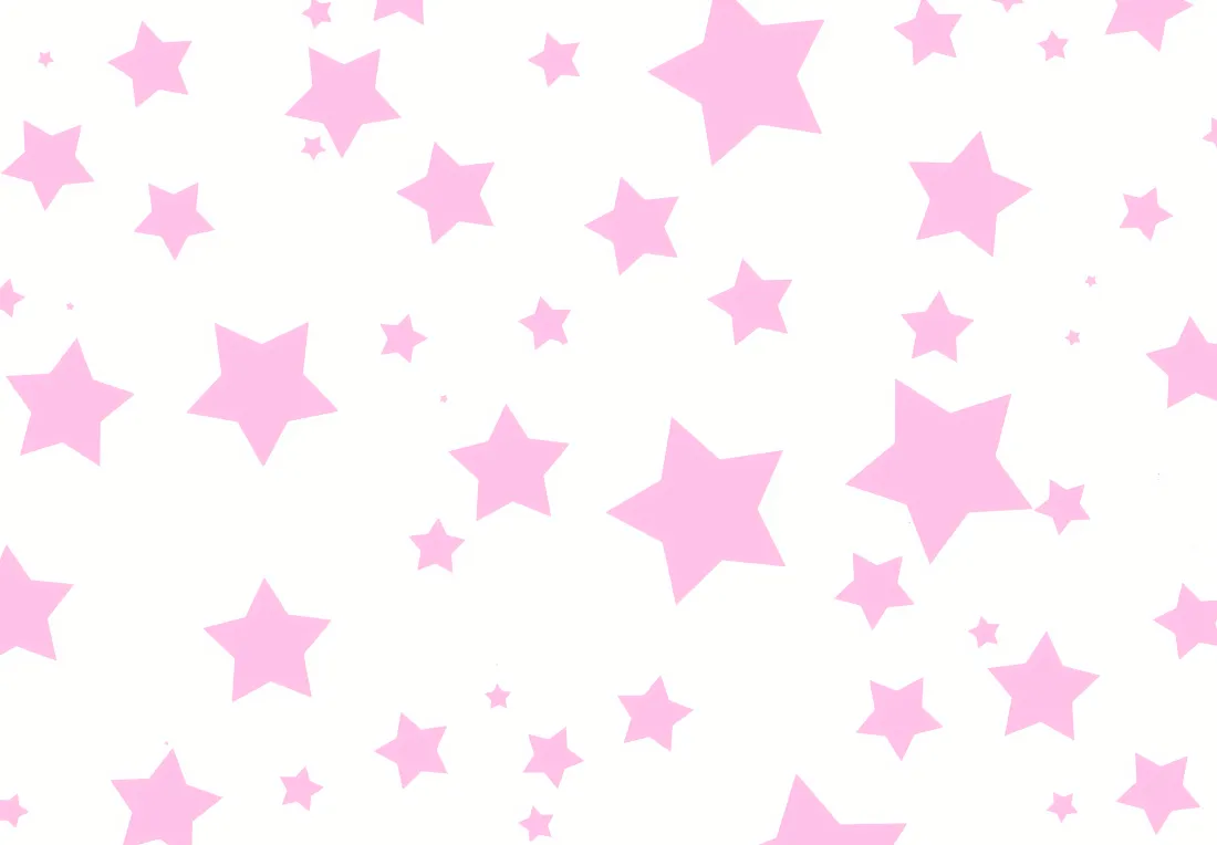 5k粉色星星壁纸｜白色背景图片 - 简约清新「哲风壁纸」