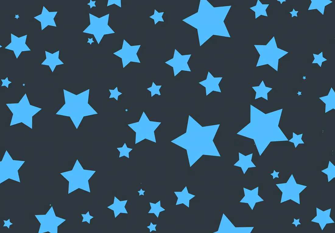 5k星星壁纸｜深蓝背景图片 - 简约星型装饰「哲风壁纸」