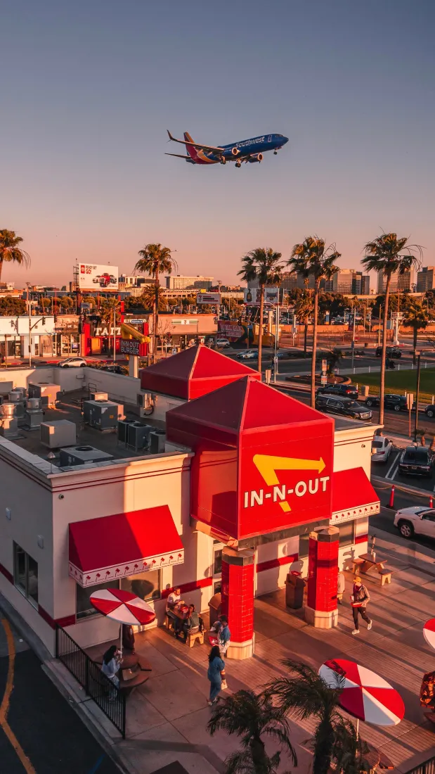 In-N-Out手机壁纸｜美国城市背景图片 - 黄昏街道景观「哲风壁纸」