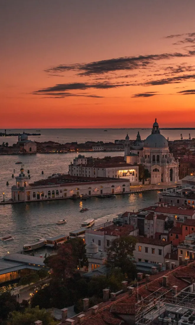 威尼斯手机壁纸｜橙色天空背景图片 - 欧洲游玩「哲风壁纸」