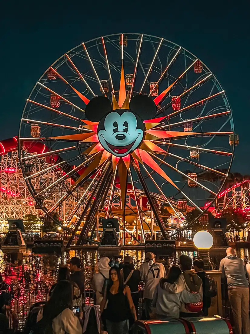 （迪士尼摩天轮手机壁纸｜纽约夜景背景图片 - 米老鼠）「哲风壁纸」