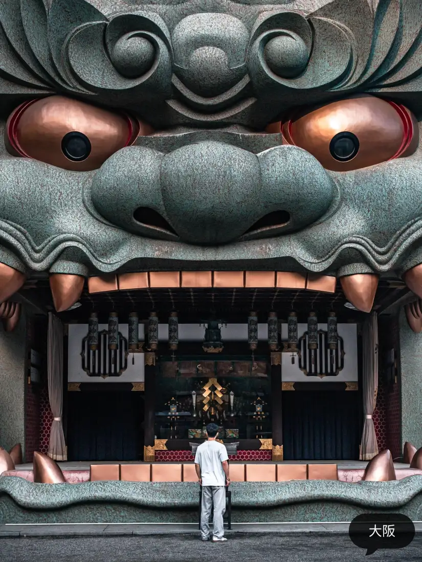 大须神像手机壁纸｜城市地标背景图片 - 日式建筑「哲风壁纸」