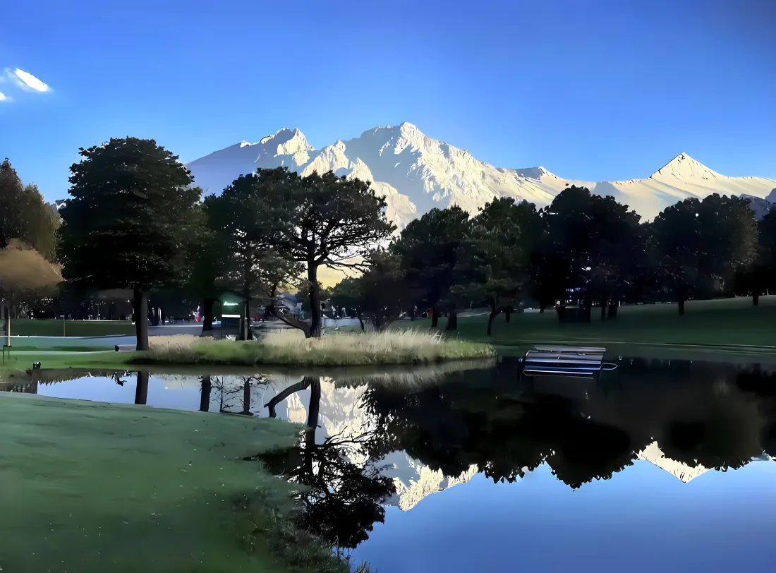 4k自然风景壁纸｜山水背景图片 - 草地湖水雪山「哲风壁纸」