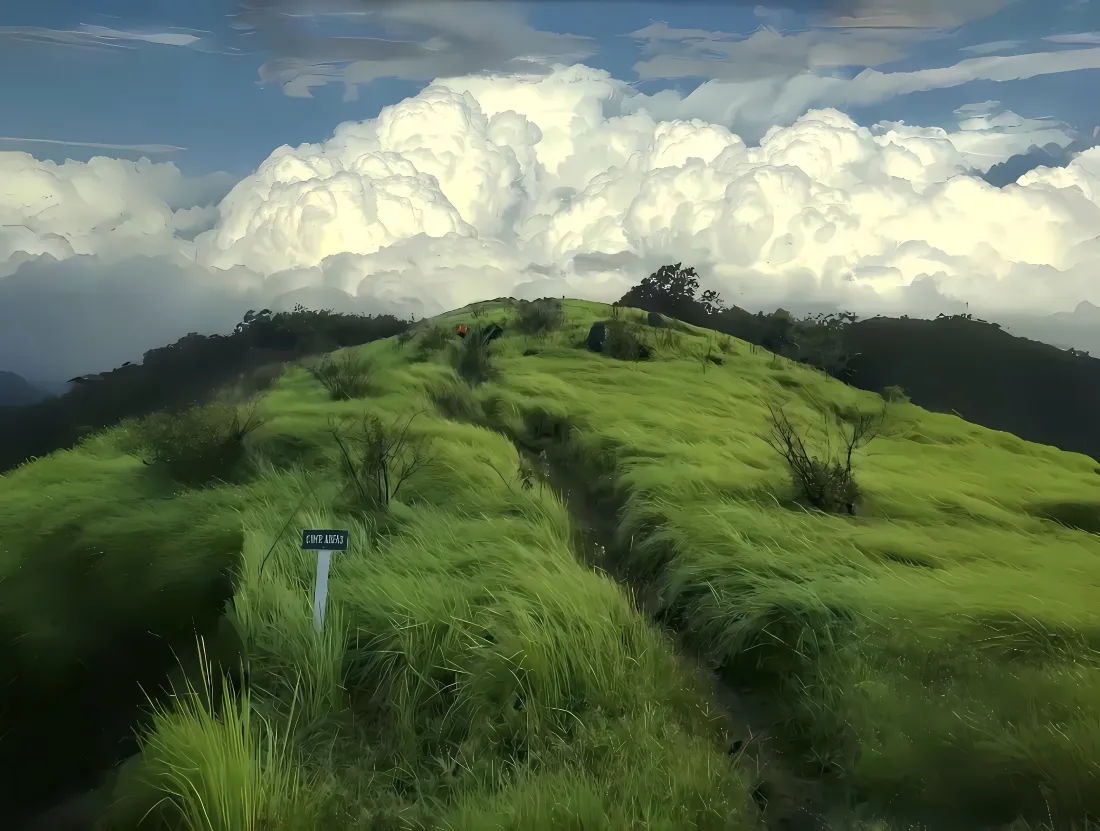 4k草原壁纸｜蓝天背景图片 - 白云草坡风景「哲风壁纸」