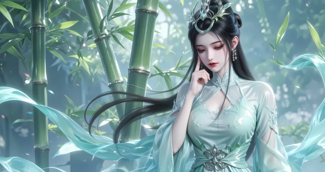 6k陆嫁嫁壁纸｜竹林古风背景图 - 神国之上「哲风壁纸」