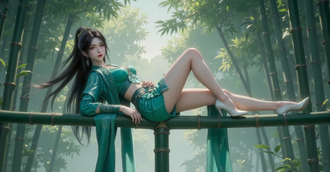 6k慕沛灵壁纸｜竹林背景图片 - 凡人修仙传「哲风壁纸」