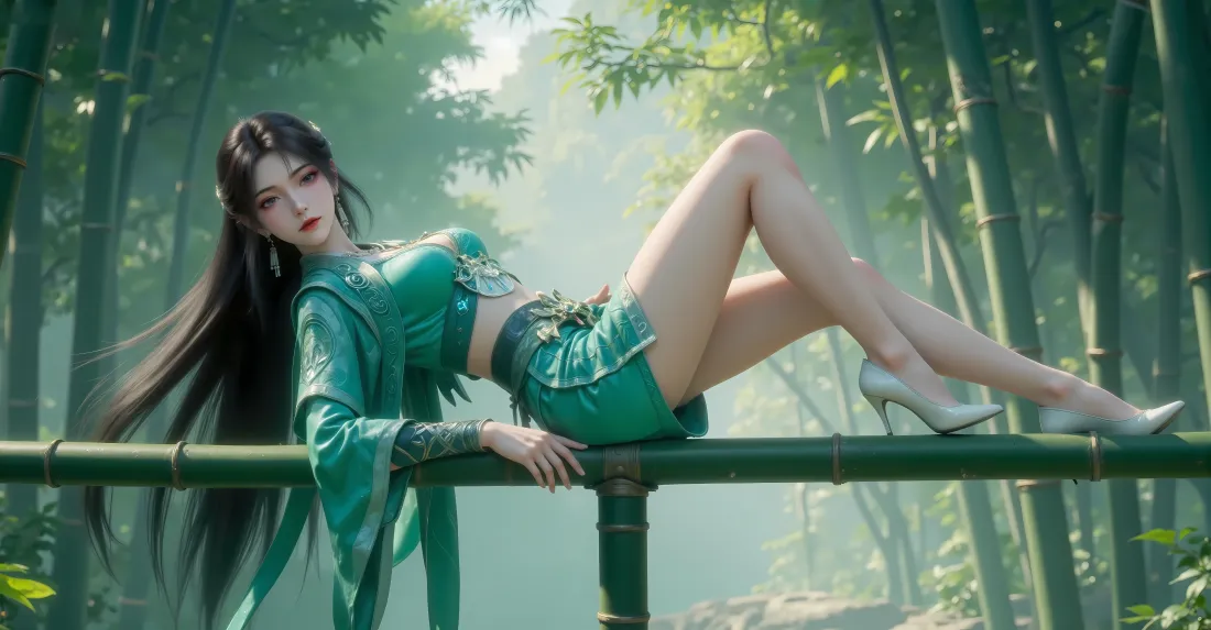 6k慕沛灵壁纸｜竹林背景图片 - 凡人修仙传「哲风壁纸」