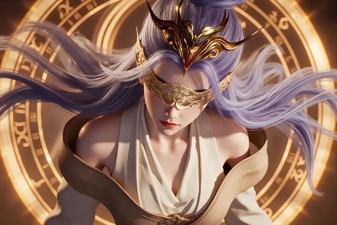 4k云霄壁纸｜金色法阵背景图片 - 师兄啊师兄「哲风壁纸」