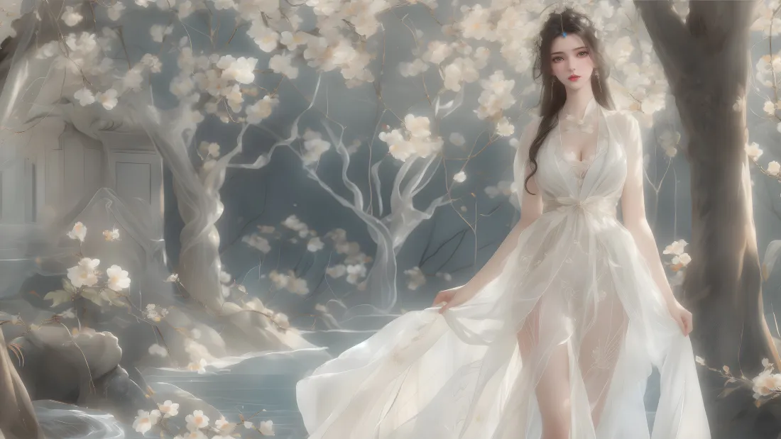 6k李慕婉壁纸｜古风樱花背景图片 - 仙逆「哲风壁纸」