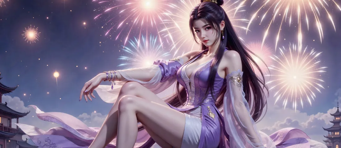 5k云霄壁纸｜古风烟花背景图片 - 师兄啊师兄「哲风壁纸」