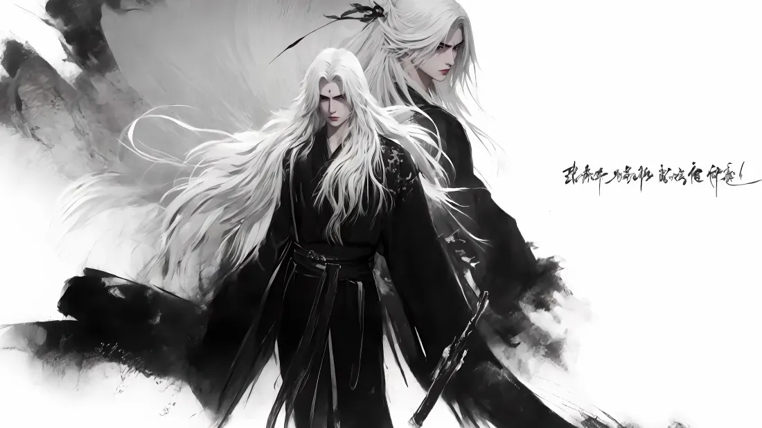 4k王林壁纸｜水墨背景图片 - 仙逆古风角色「哲风壁纸」