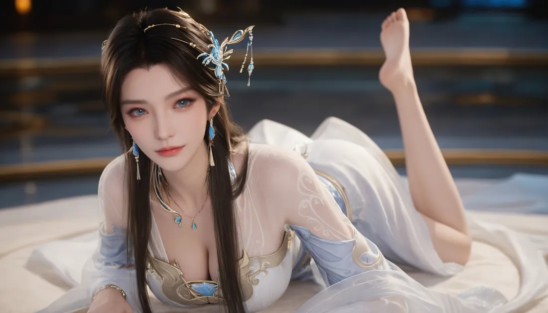 4k安妙依壁纸｜古风背景图片 - 白衣美女「哲风壁纸」