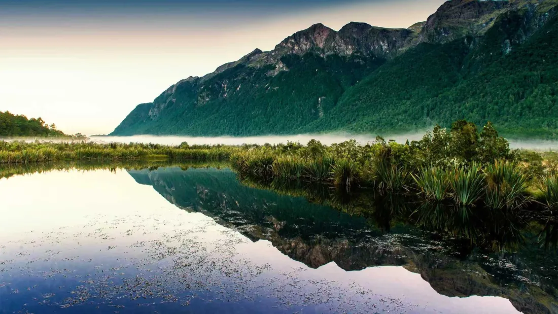 2k自然风景壁纸｜山水背景图片 - 湖泊倒影高清「哲风壁纸」