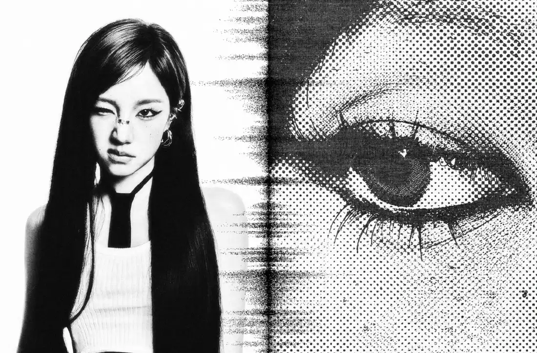 2k宋雨琦壁纸｜黑白艺术背景图片 - 眼睛特写「哲风壁纸」