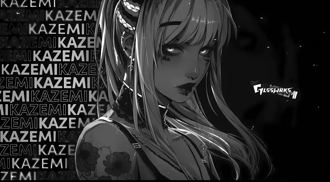 3kKAZEMI壁纸｜暗黑背景图片 - 辣妹动漫人物「哲风壁纸」