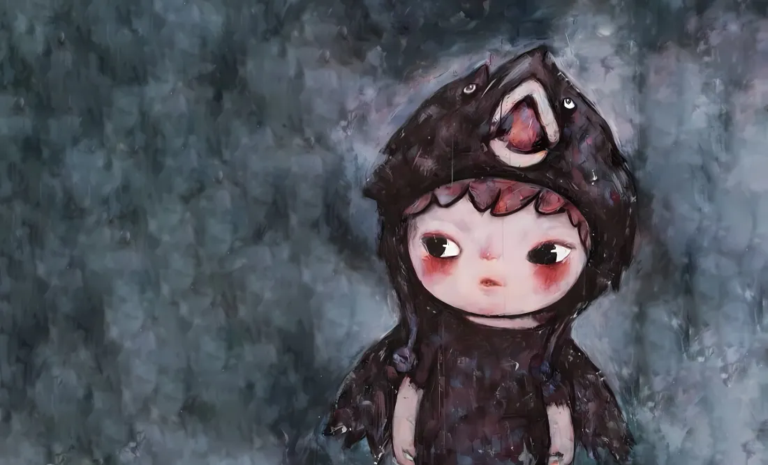 3kHirono小野壁纸｜乌鸦小孩背景 - 插画艺术「哲风壁纸」