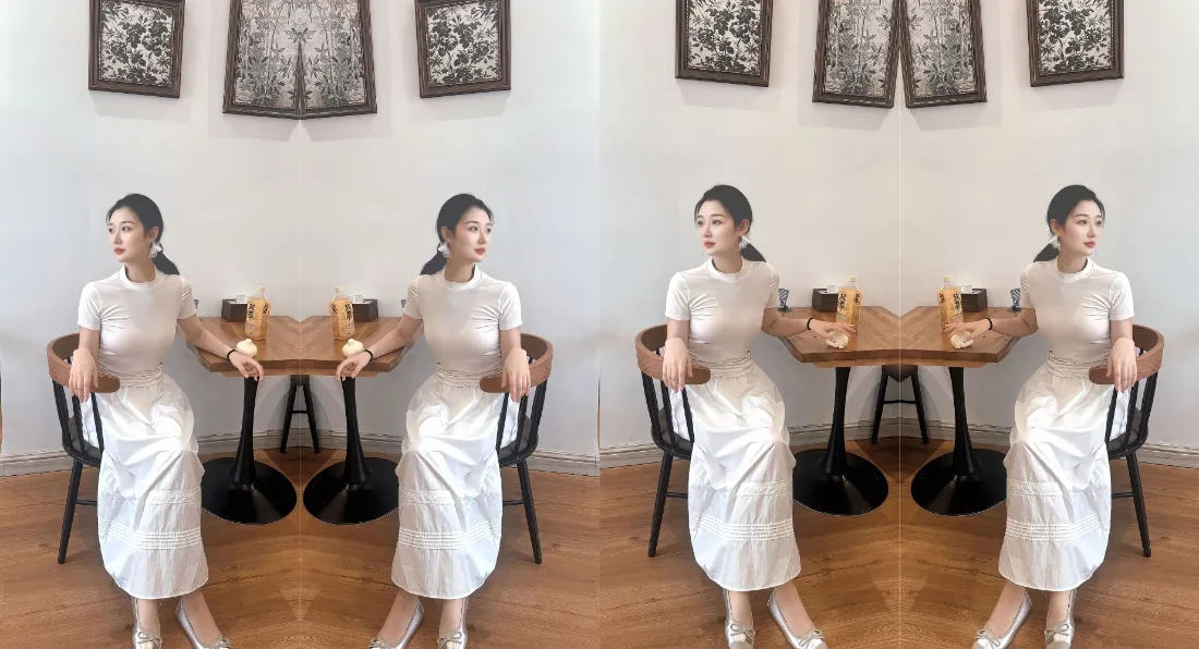 2k白衣女性居家壁纸｜室内桌椅背景图片 - 优雅生活「哲风壁纸」