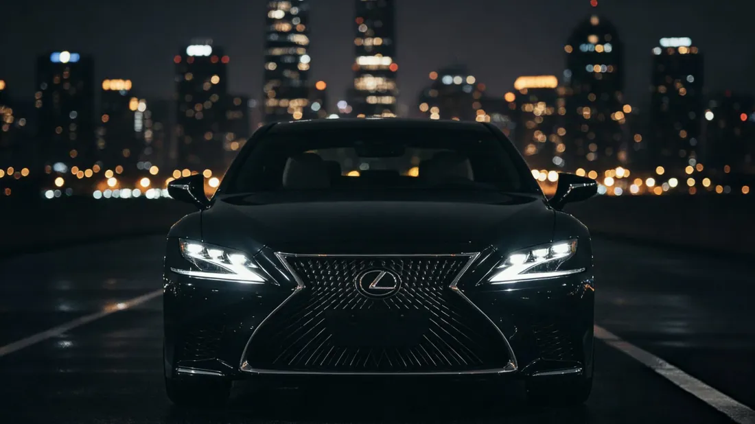 3k雷克萨斯汽车壁纸｜城市夜景背景图片 - 暗色「哲风壁纸」