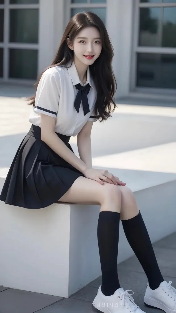 校服女生手机壁纸｜户外背景图 - 校园风穿搭「哲风壁纸」