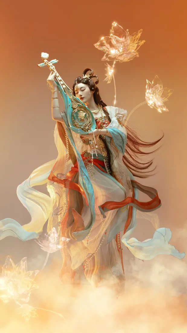 古风仙女手机壁纸｜神话背景图片 - 艺术插画「哲风壁纸」