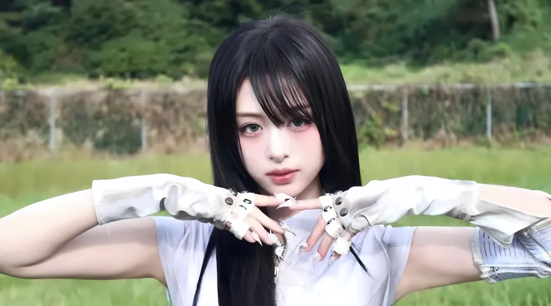 5k郑雅娴壁纸｜户外背景图片 - 机械手套白衣「哲风壁纸」