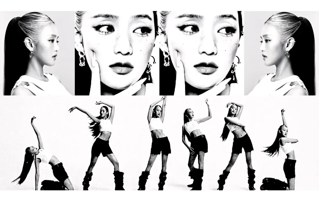 3kMinnie壁纸｜黑白背景图片 - idle舞蹈姿势「哲风壁纸」