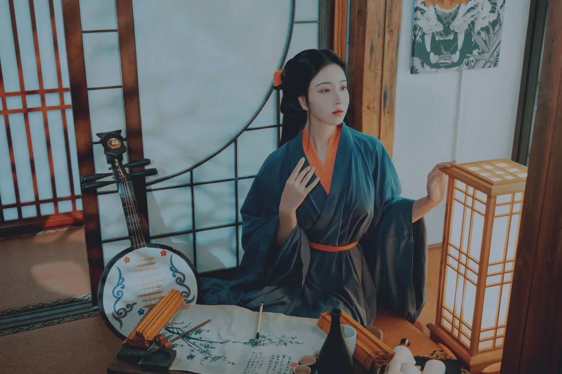 3k古装女子壁纸｜古风背景图片 - 古代室内「哲风壁纸」