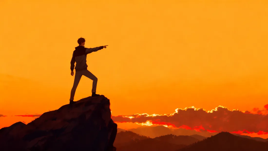 4k山顶剪影壁纸｜黄昏背景图片 - 逐光「哲风壁纸」