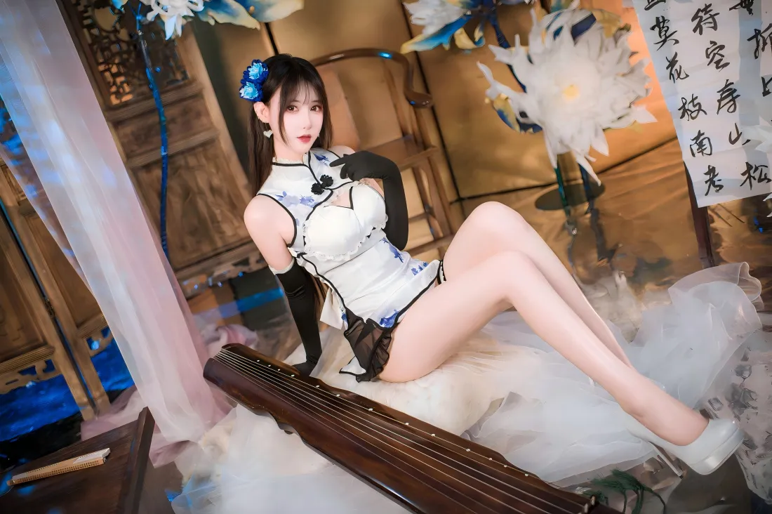 6k二次元旗袍美女壁纸｜古风背景 - 大长腿「哲风壁纸」