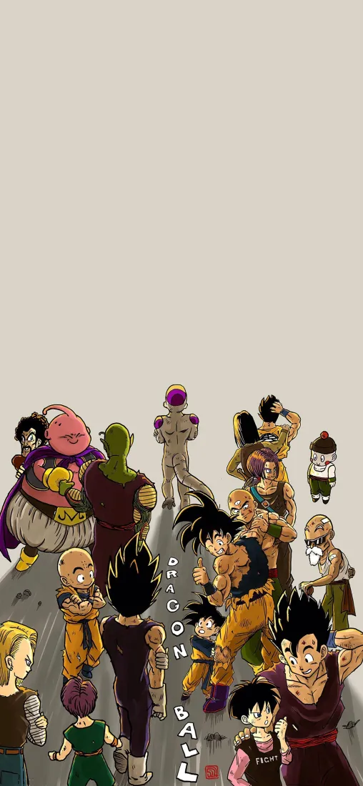 龙珠手机壁纸｜龙珠大合照背景图 - 角色大集合「哲风壁纸」