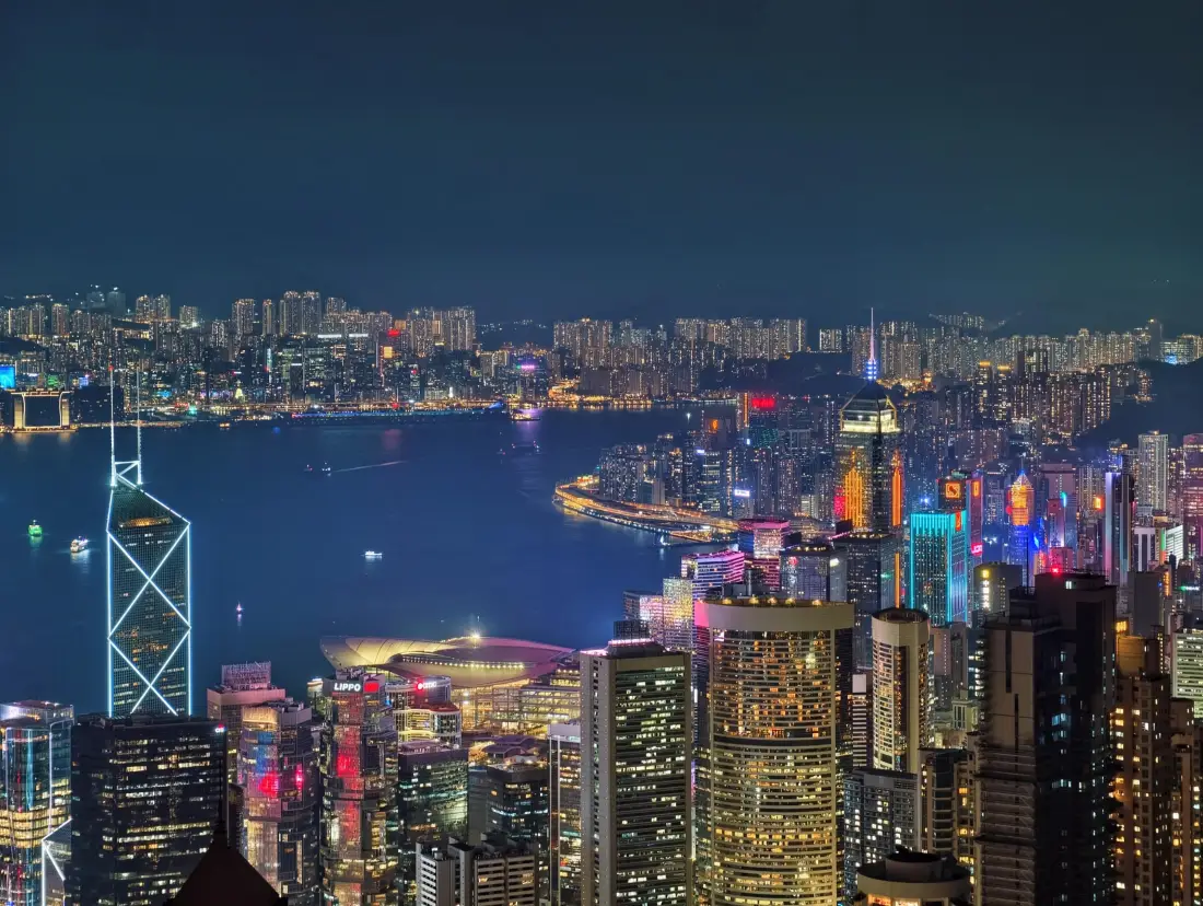 4k香港夜景壁纸｜城市背景图片 - 繁华都市风光「哲风壁纸」