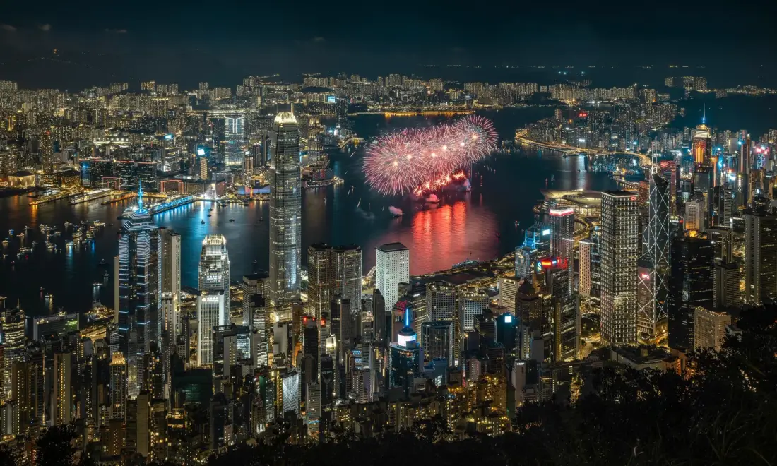 香港夜景手机壁纸｜城市背景图片 - 繁华都市「哲风壁纸」
