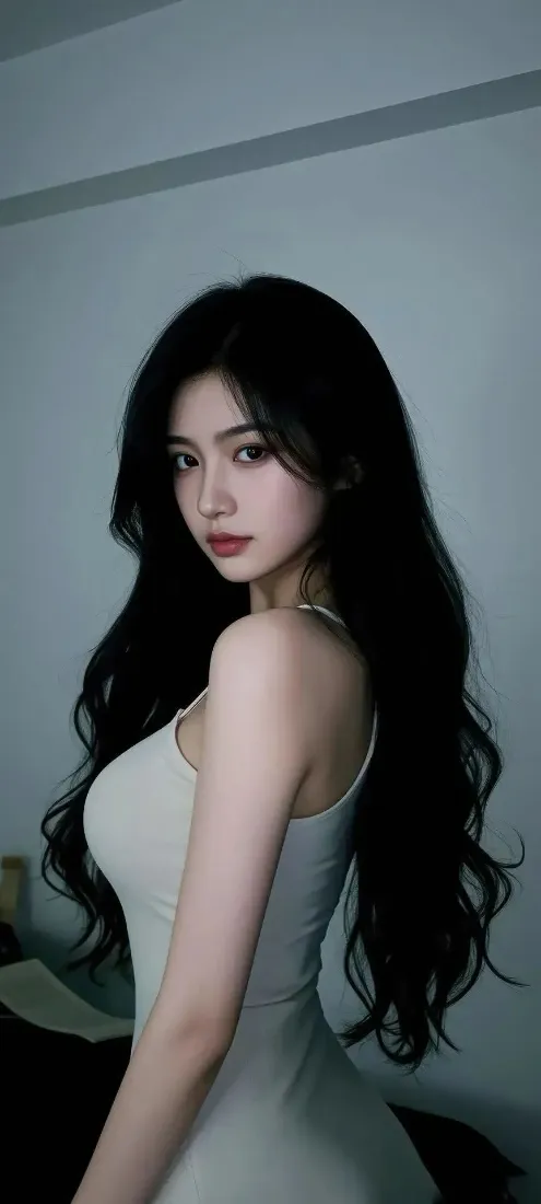 鞠婧祎手机壁纸｜Ios背景图片 - 浅色裙美女「哲风壁纸」