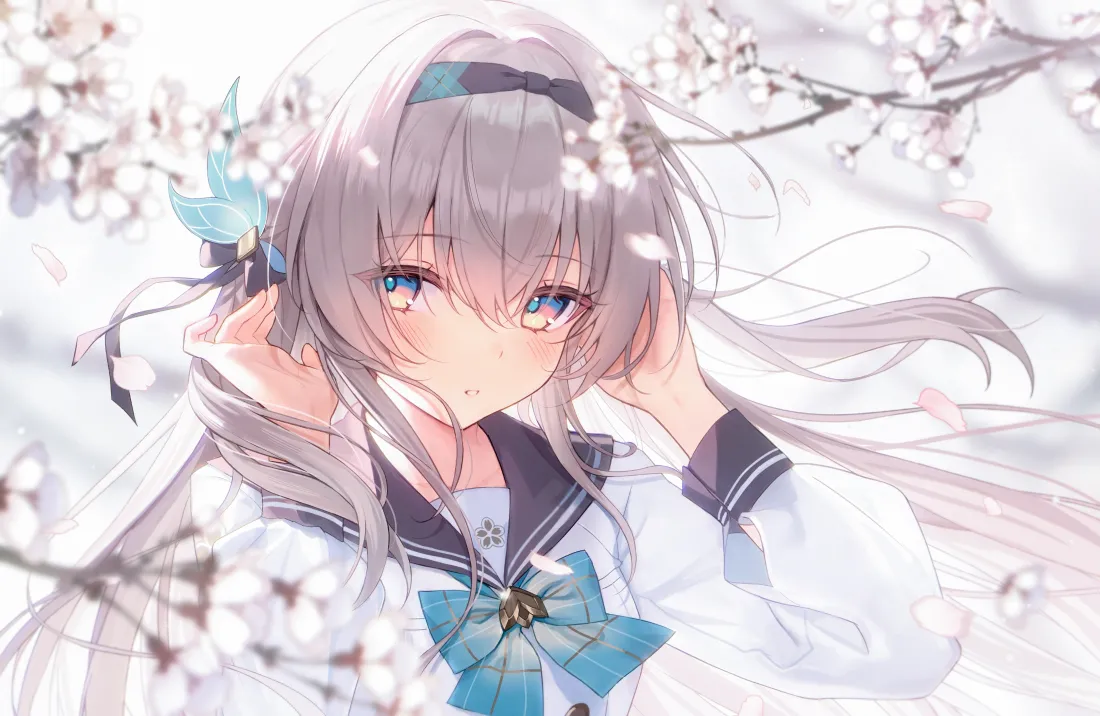 3k流萤壁纸｜樱花背景图片 - 崩坏：星穹铁道「哲风壁纸」