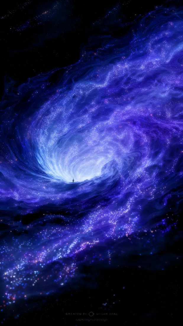 星涡手机壁纸｜科幻星云背景图片 - 溯光穹渊「哲风壁纸」