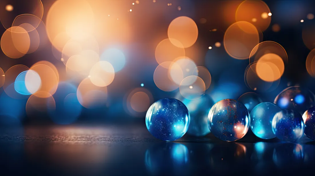 6k玻璃球壁纸｜光斑背景图 - 散景反光静物「哲风壁纸」