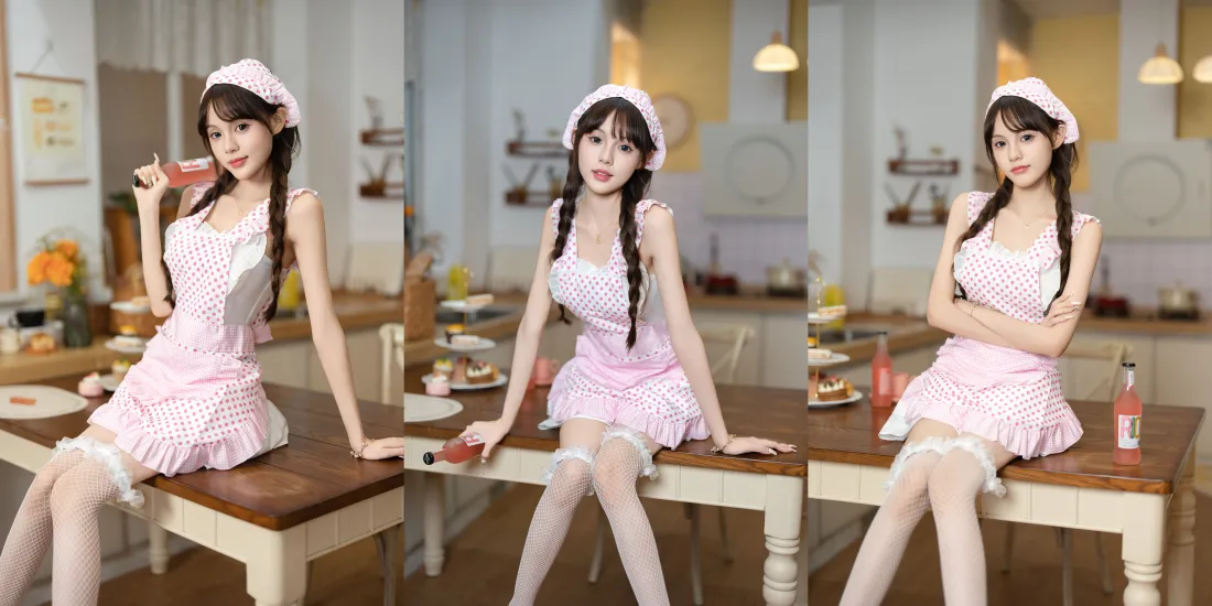 14k小厨娘壁纸｜厨房背景图片 - 性感美女「哲风壁纸」