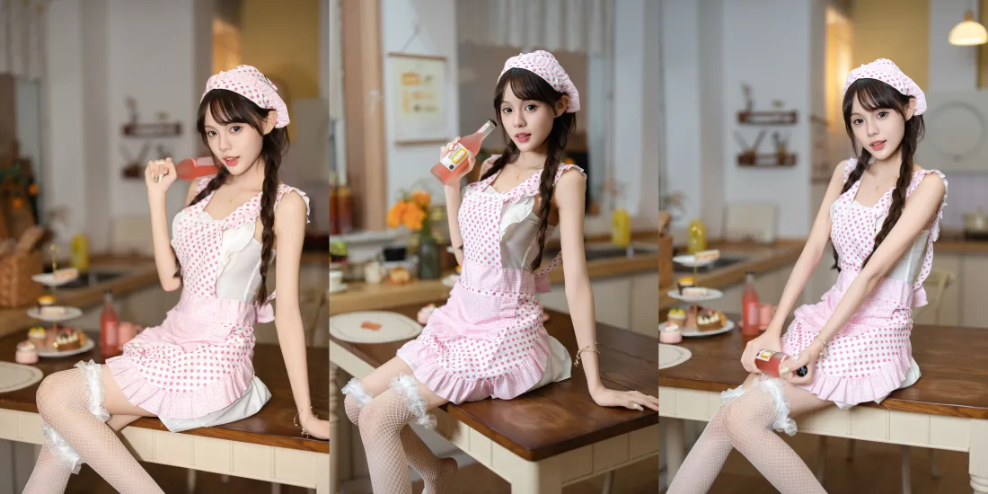 14k小厨娘壁纸｜厨房背景图片 - 性感美女「哲风壁纸」