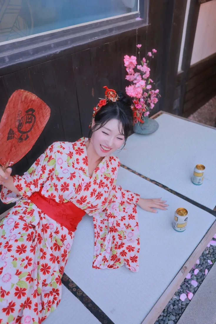 和服美女手机壁纸｜日式背景图片 - 樱花和服写真「哲风壁纸」