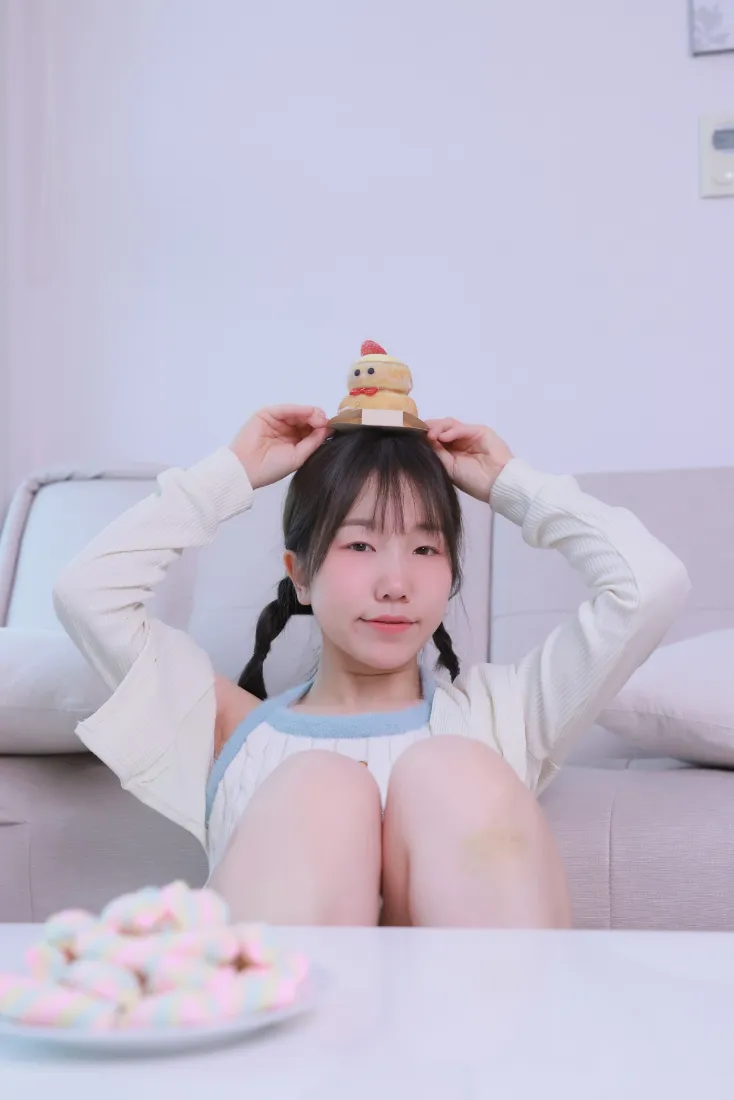 双马尾女孩手机壁纸｜居家背景图 - 休闲甜美可爱「哲风壁纸」