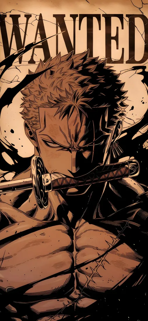 索隆手机壁纸｜海贼王背景图片 - 通缉令索隆「哲风壁纸」