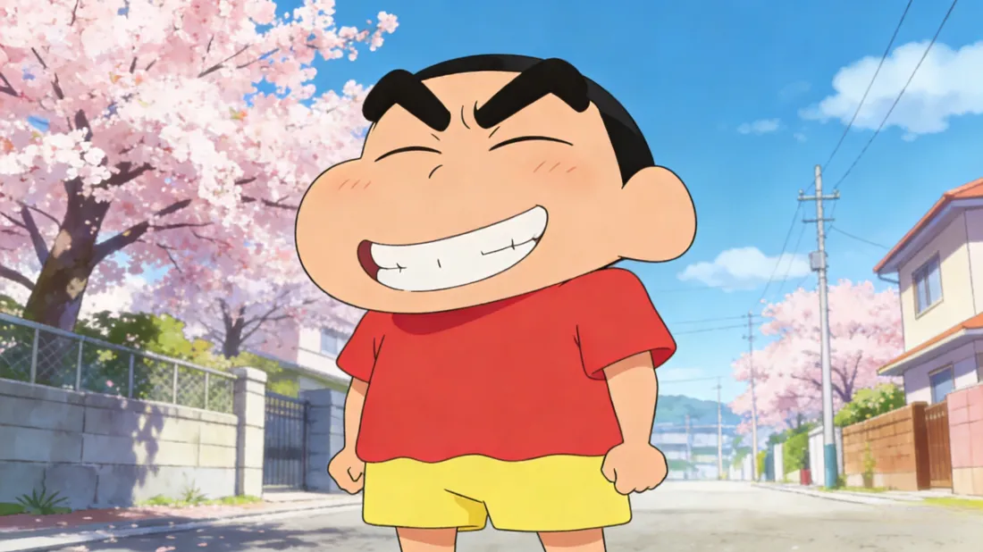 3k蜡笔小新壁纸｜樱花街道背景图片 - 二次元「哲风壁纸」