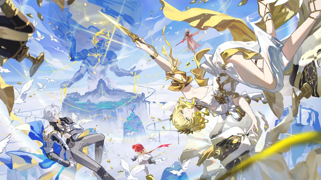 6k阿格莱雅壁纸｜崩铁背景图片 - 奇幻战斗场景「哲风壁纸」