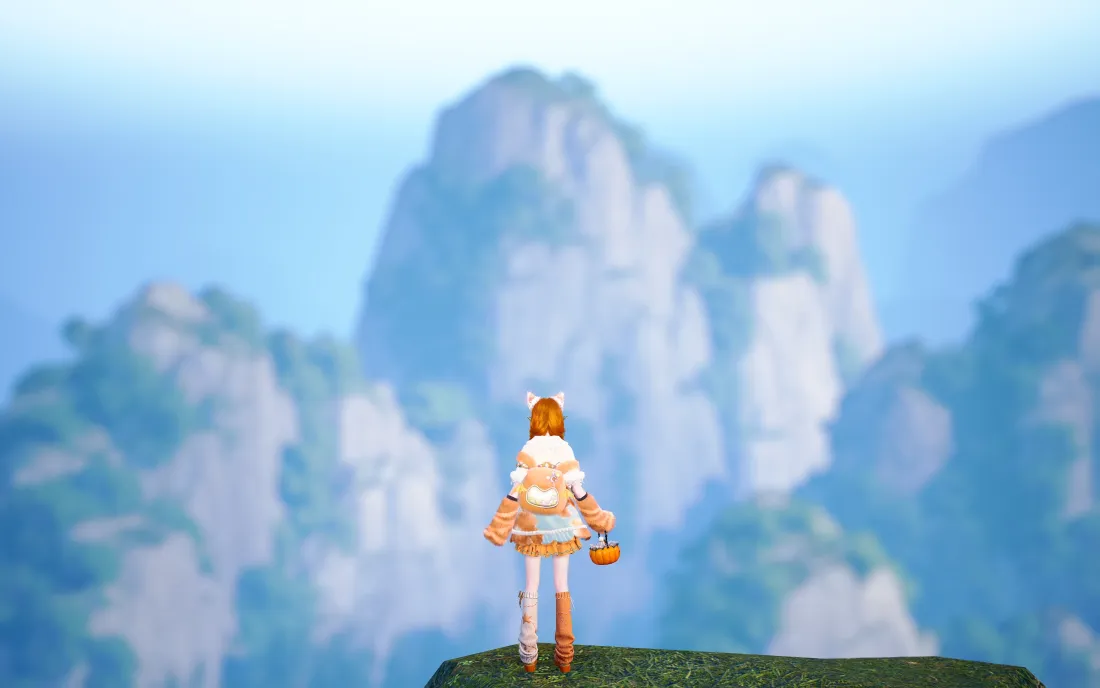 3k无限暖暖壁纸｜山峦背景图片 - 暖暖背影「哲风壁纸」