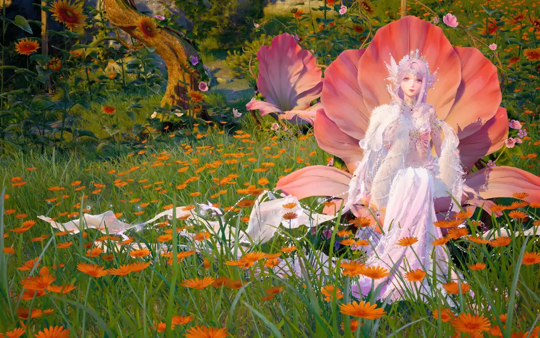 3k暖暖壁纸｜花海背景图片 - 无限暖暖「哲风壁纸」