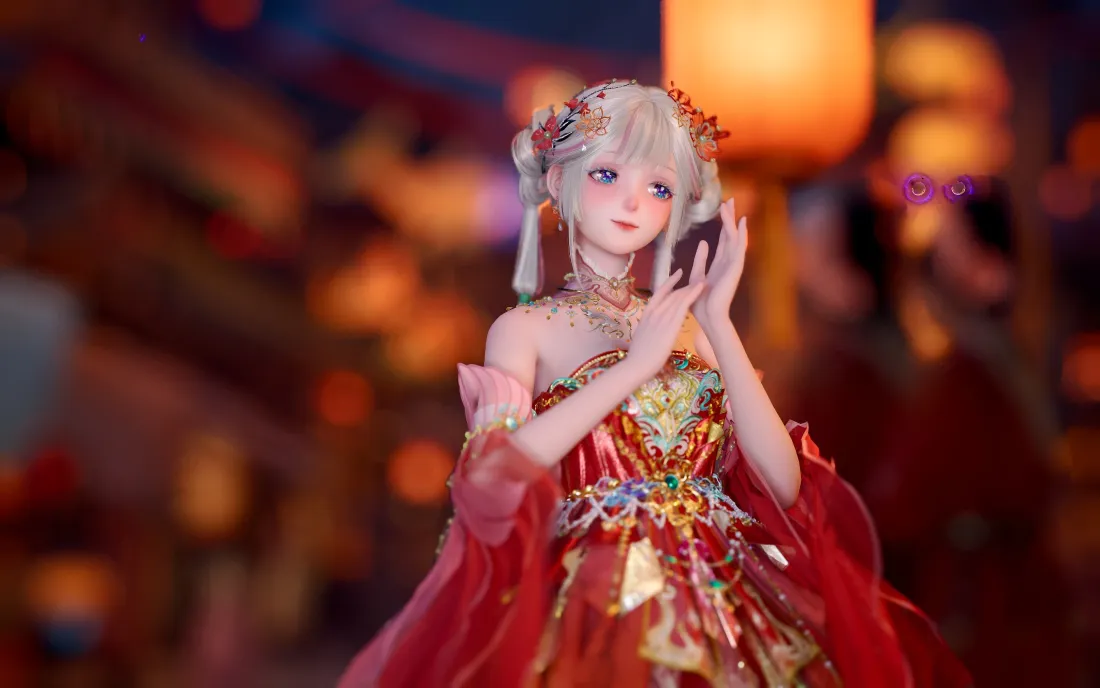 3k暖暖壁纸｜古风灯笼背景 - 无限暖暖「哲风壁纸」