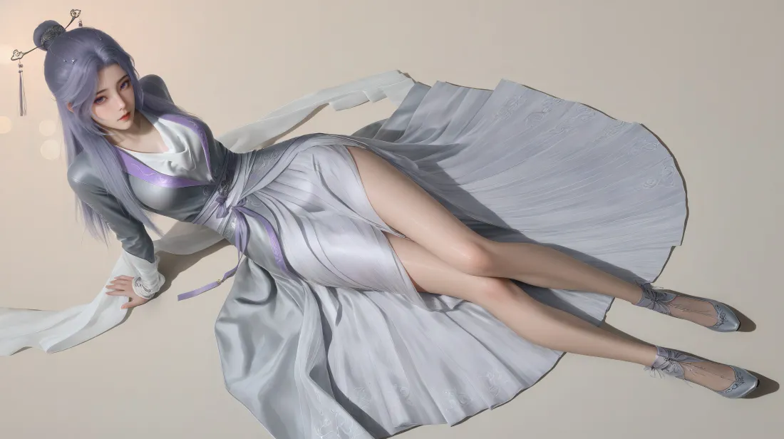 5k云霄壁纸｜灰/白背景图片 - 师兄啊师兄 古风服饰「哲风壁纸」